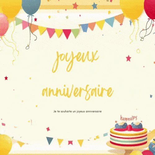 GIF joyeux anniversaire soeur 